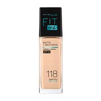 MAYBELLINE BASE FITME MATTE SIN POROS 118 30ml