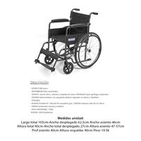 ASPEN SILLA DE RUEDAS PLEG.SEMI FIJA 46cm