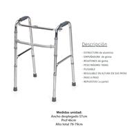 ASPEN ANDADOR PLEGABLE ALUMINIO DOBLE FUNCION