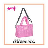 MUAA CARTERA 16385 ROSA METALIZADA