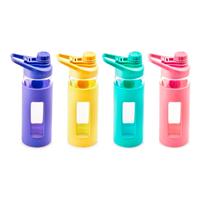 KEEP BOTELLA DE VIDRIO CON FUNDA DE GOMA