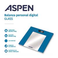 ASPEN BALANZA DIGITAL CORPORAL VIDRIO