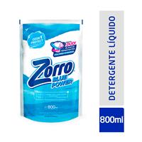 ZORRO BLUE POWER JABON LIQUIDO 800ml POUCH