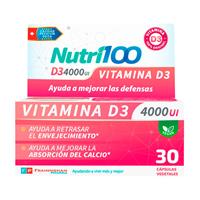 NUTRI100 D3 4000UI X 30 CAPS.