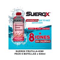 SUEROX FRUTILLA-KIWI PACK 6 BOTELLAS x 630ml