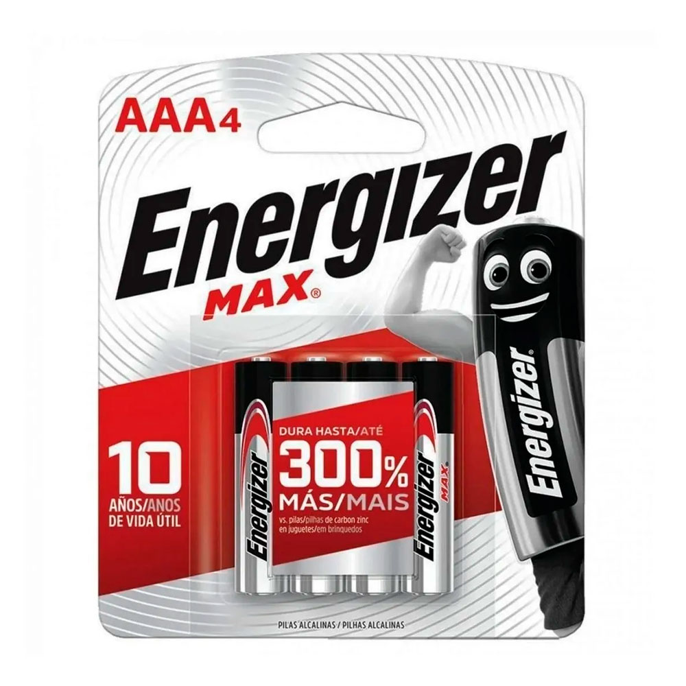 ENERGIZER MAX PILA AAA BP4 4un