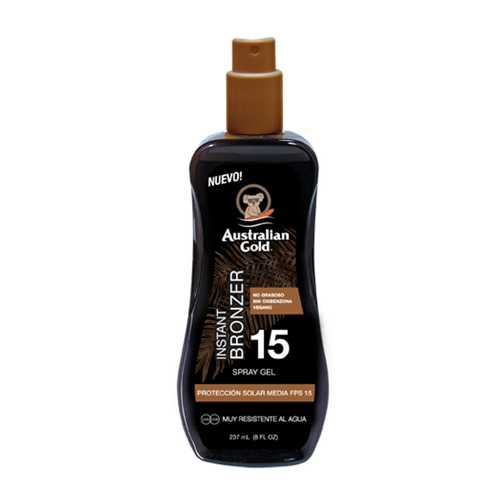 AUSTRALIAN GOLD FPS15 BRONZER SPRAY GEL 237ml