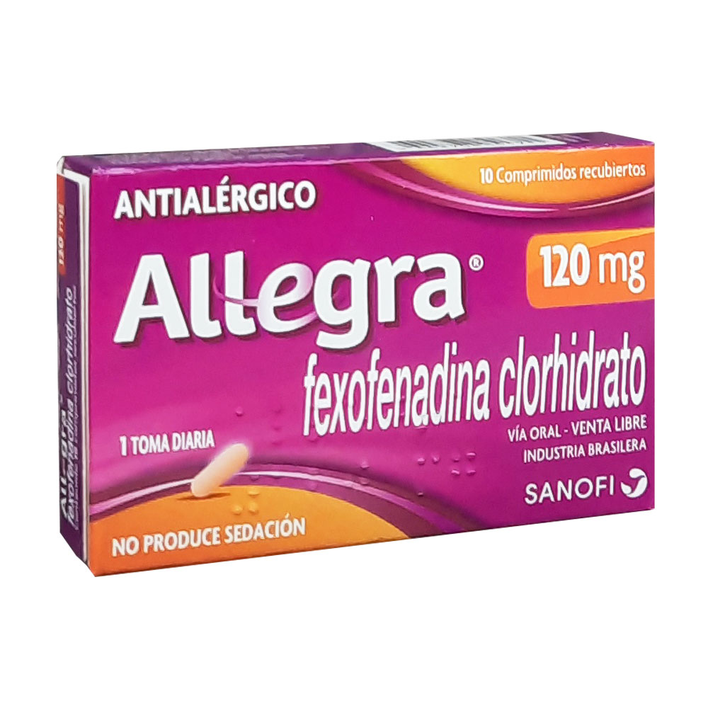 ALLEGRA 120 MG.X 10CM VTA LIBR