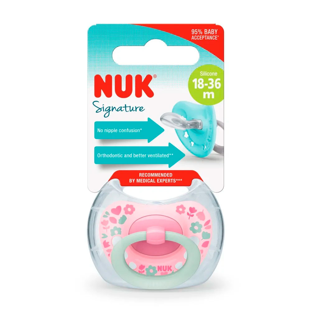 NUK CHUPETE SIGNATURE 18-36 MESES DISEÑOS SURTIDOS