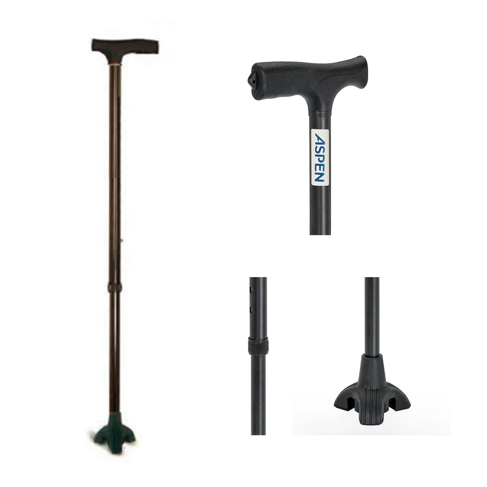 ASPEN BASTON ALUMINIO REGULABLE 4 PUNTAS