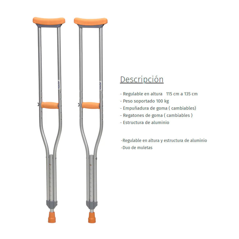 ASPEN MULETA ALUMINIO MEDIANA (JL925L) TALLE.M