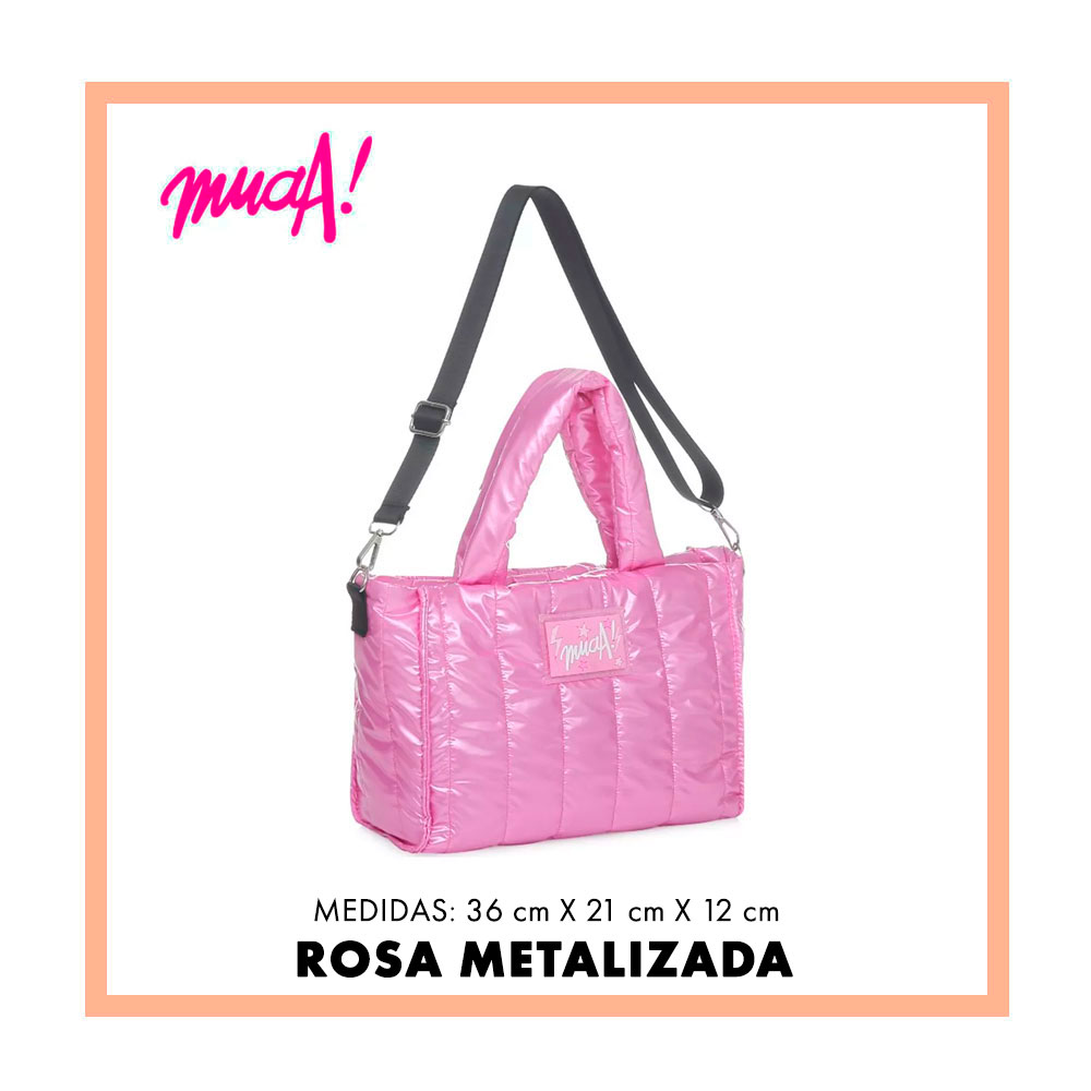 MUAA CARTERA 16385 ROSA METALIZADA