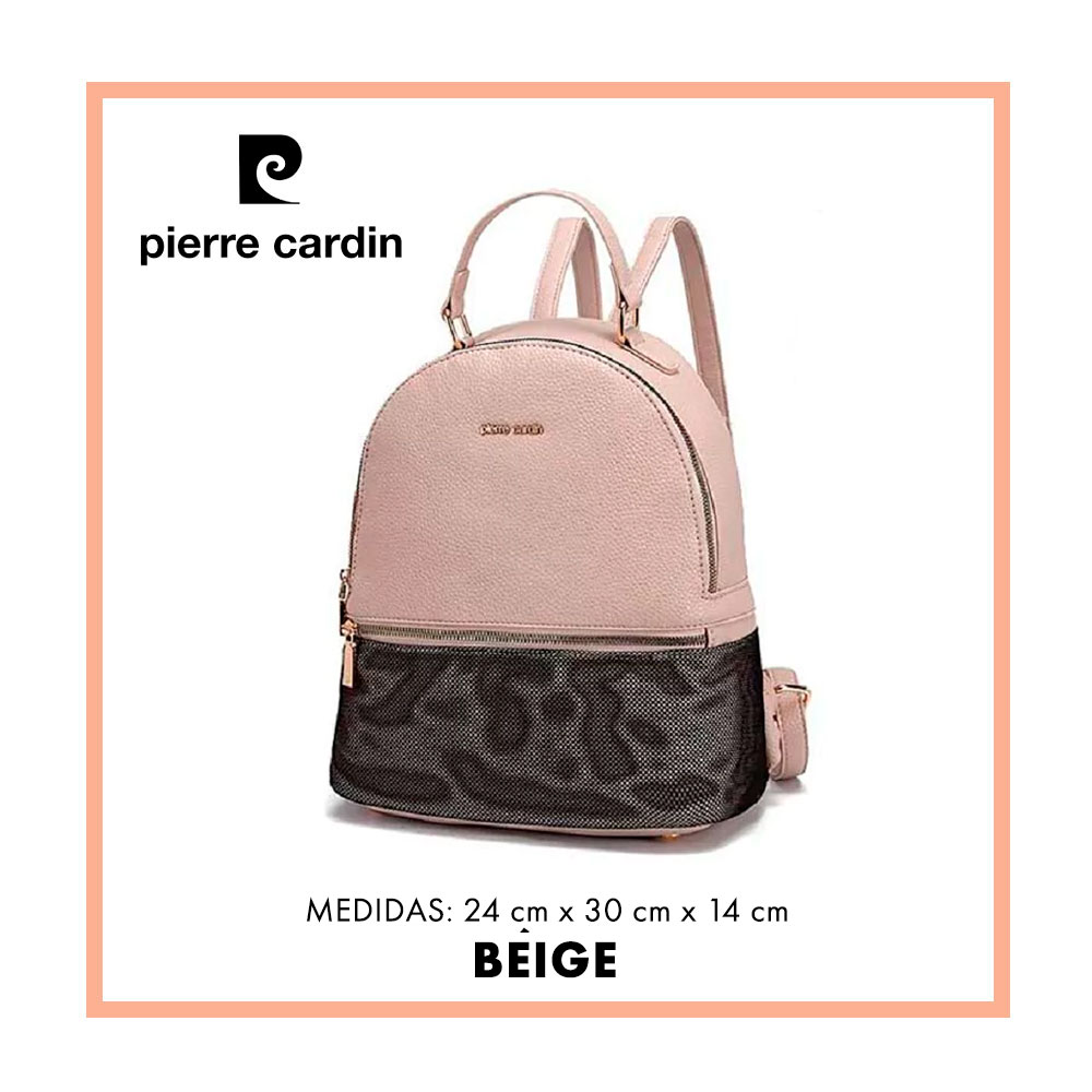 PIERRE CARDIN MOCHILA BEIGE (21855)