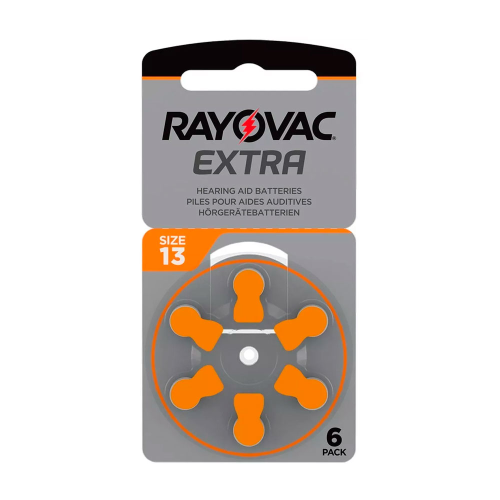 RAYOVAC EXTRA PILA P/AUDIFONO 13 6un