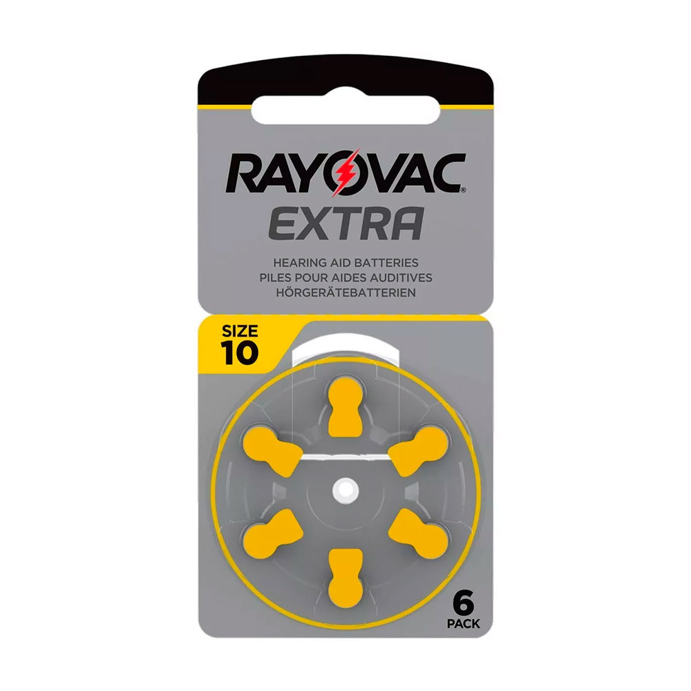 RAYOVAC EXTRA PILA P/AUDIFONO 10 6un