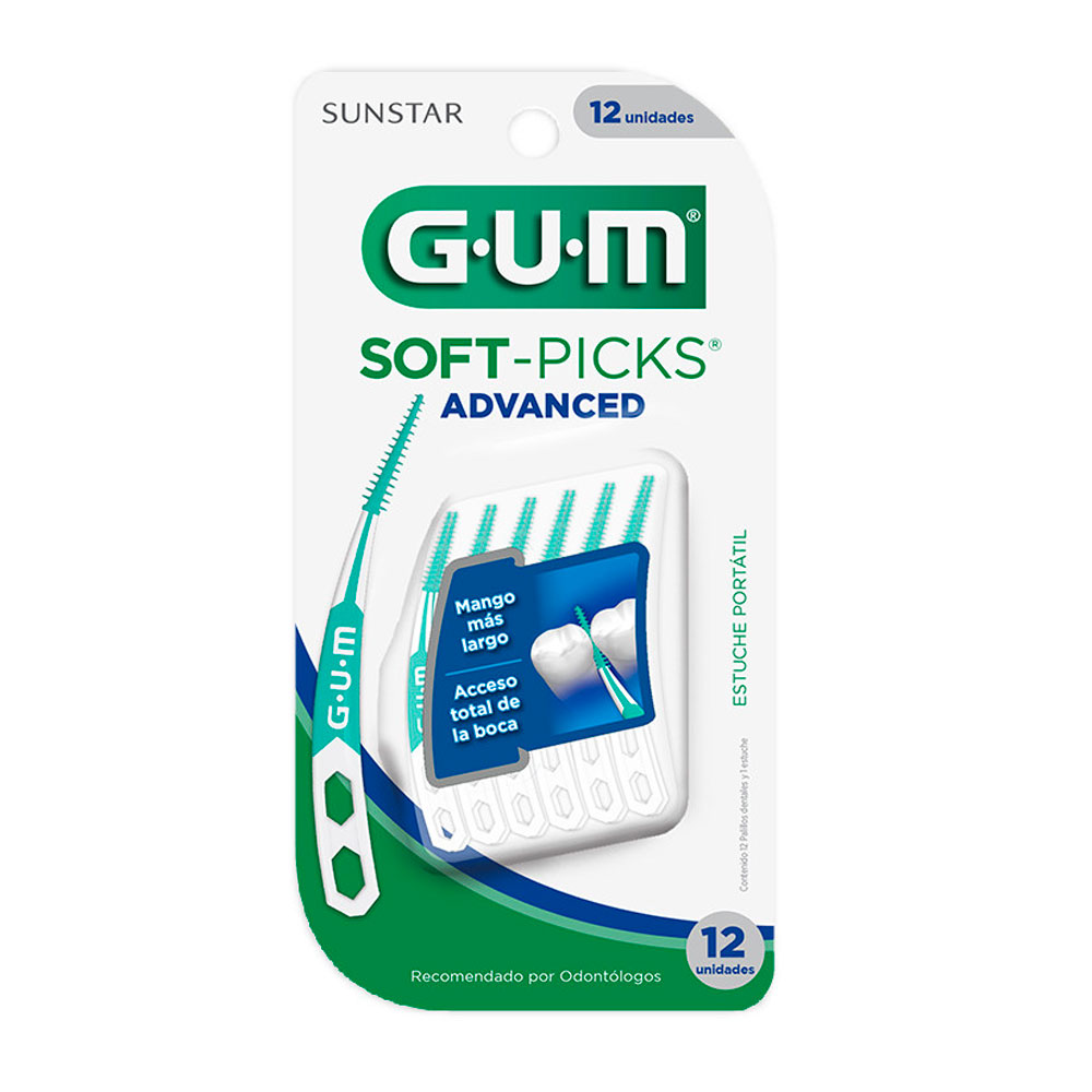 GUM PALILLOS INTERDENTALES ADVANCED 12u