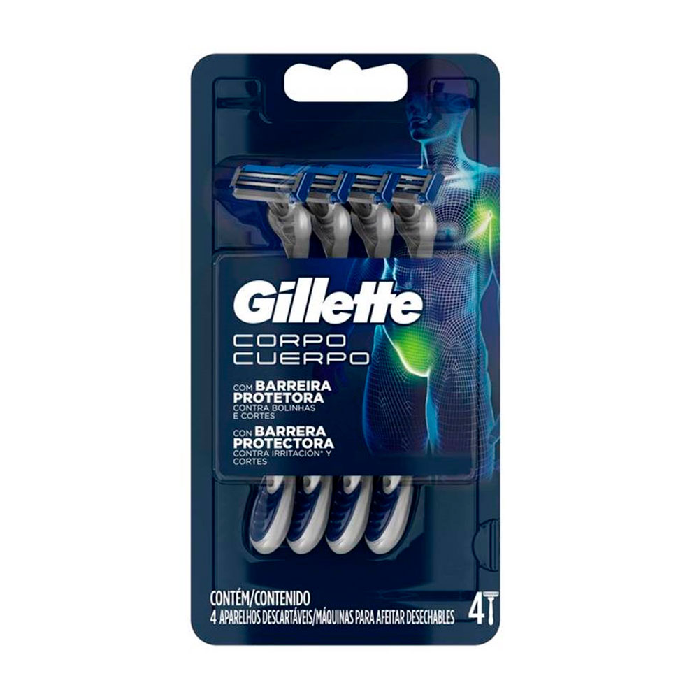 GILLETTE PRESTOBARBA 2 CUERPO 4un
