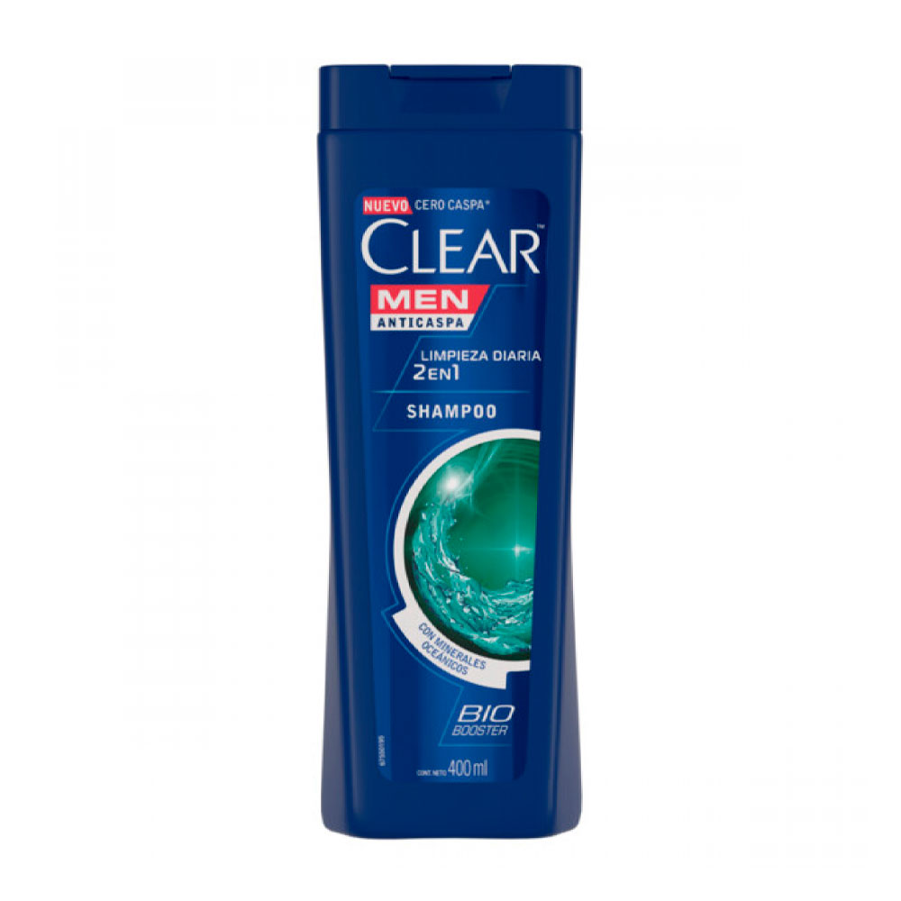 CLEAR MEN SHAMPOO LIMPIEZA DIARIA 2en1 400ml