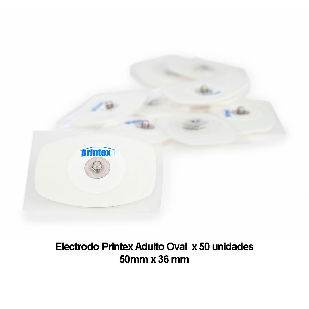 ELECTRODOS PRINTEX ADULTO OVAL 50un (50x36)