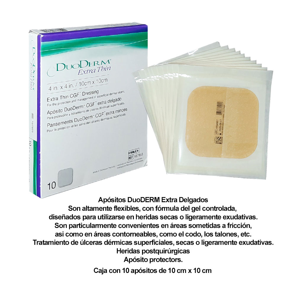 APOSITO DUODERM EXTRA THIN 10x10 10un P/ULCERAS