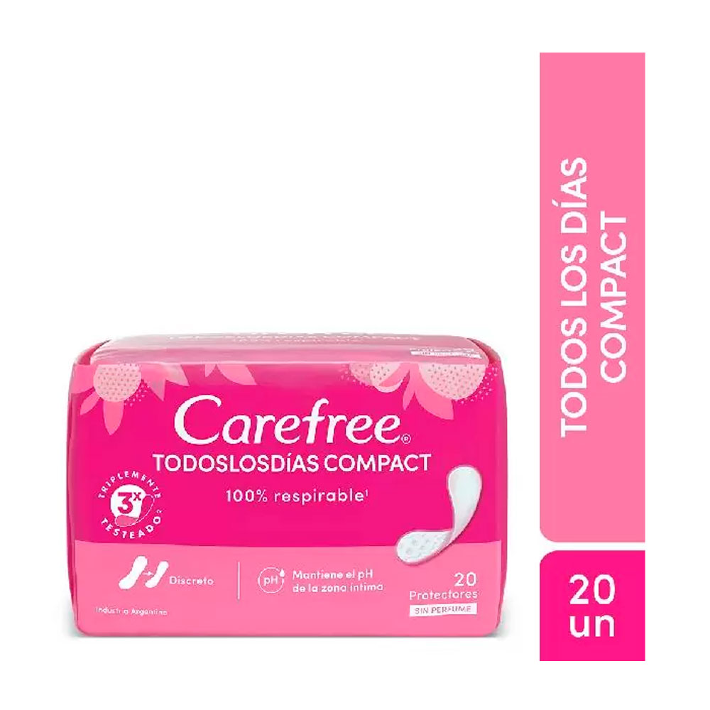 CAREFREE PROTECTOR TODOS LOS DIAS COMPACT 20un