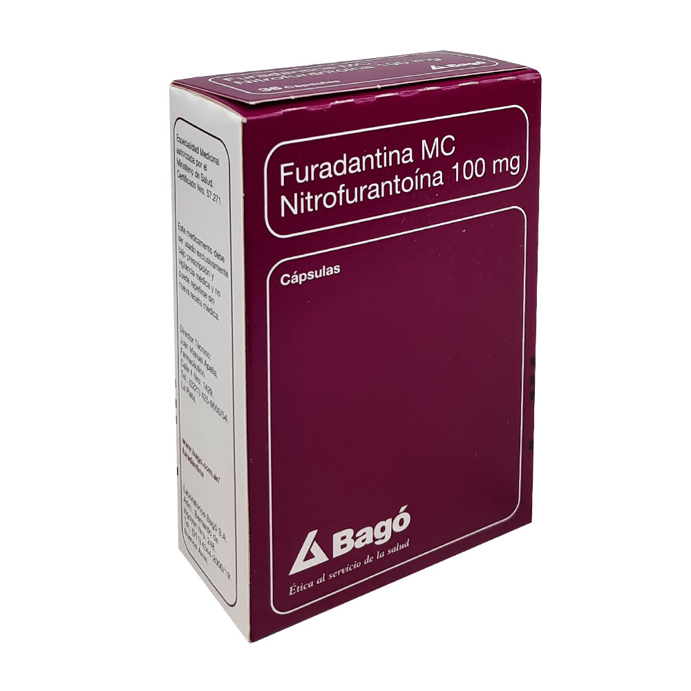 FURADANTINA MC 100 MG X 36