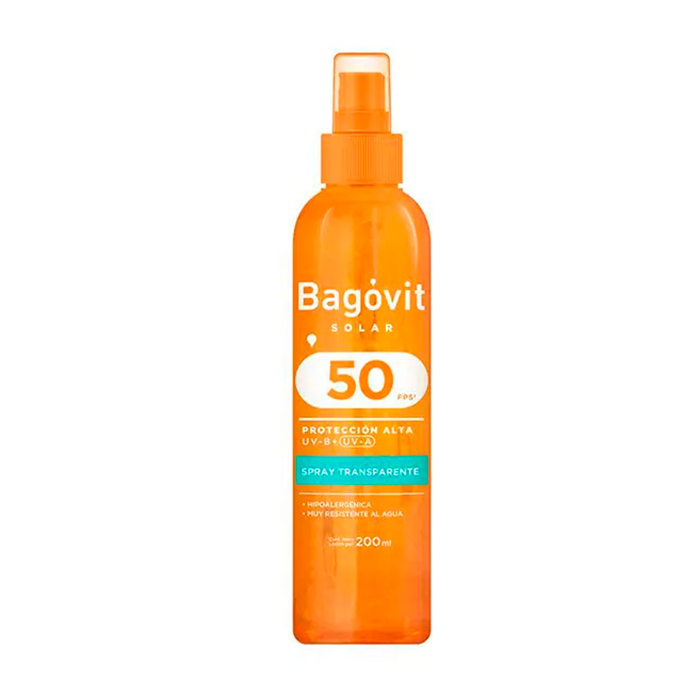 BAGOVIT SOLAR FPS50 SPRAY TRANSPARENTE 200ML