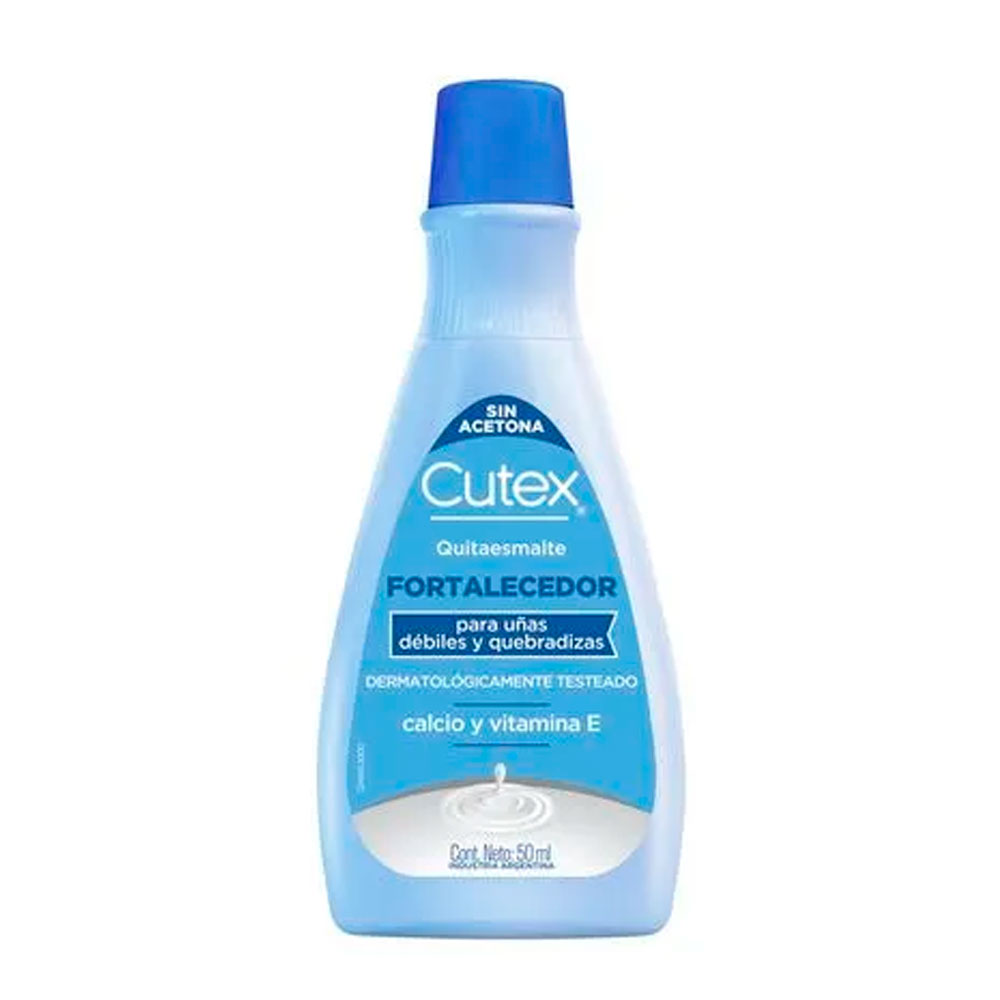 CUTEX QUITAESMALTE FORTALECEDOR (CELESTE) 50ml