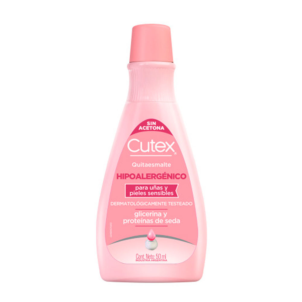 CUTEX QUITAESMALTE HIPOALERGENICO (ROSA) 50ml