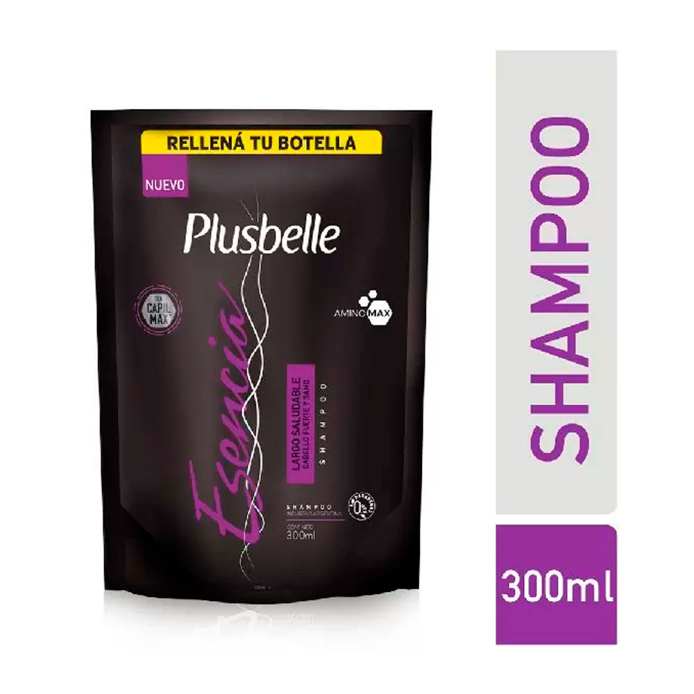 PLUSBELLE SHAMPOO ESENCIA LARGO SALUD.RTO 300ml