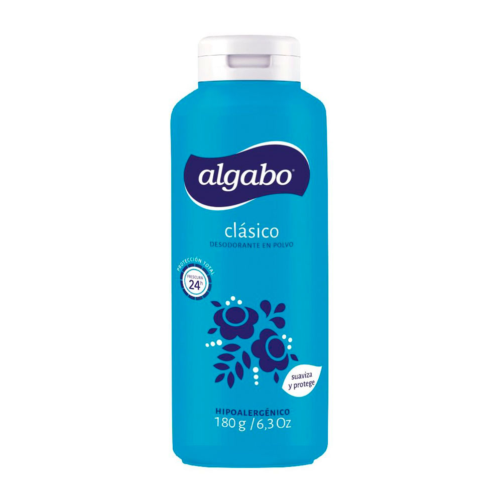 ALGABO TALCO CLASICO 180g CELESTE TALQUERA
