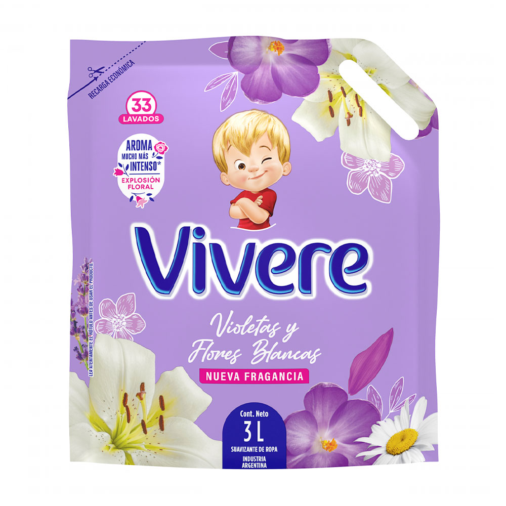 VIVERE VIOLETAS Y FLORES BLANCAS 3lt