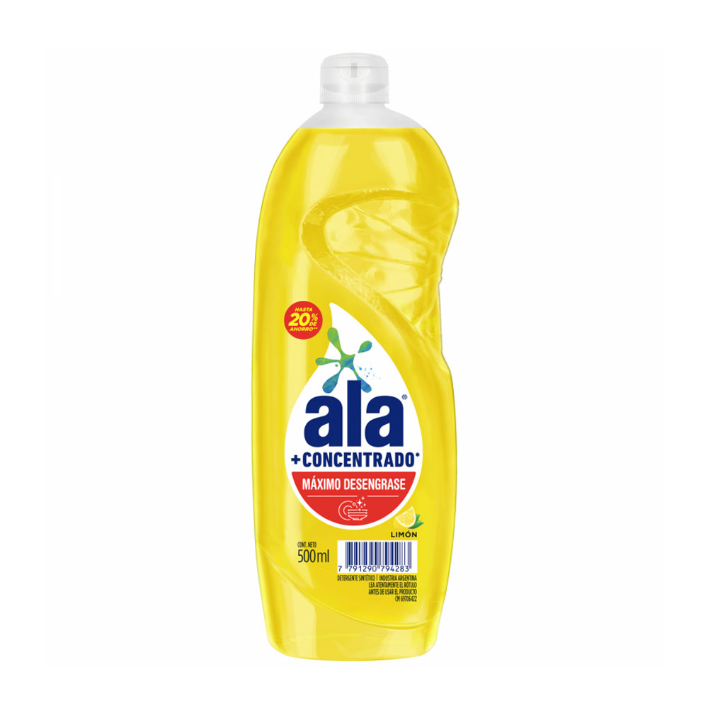 ALA DETERGENTE CONCENTRADO LIMON BOTELLA 500ml