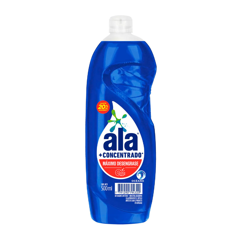 ALA DETERGENTE CONCENTRADO OCEANO BOTELLA 500ml