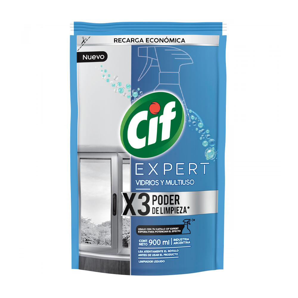 CIF EXPERT VIDRIOS Y MULTIUSO 900ml RTO