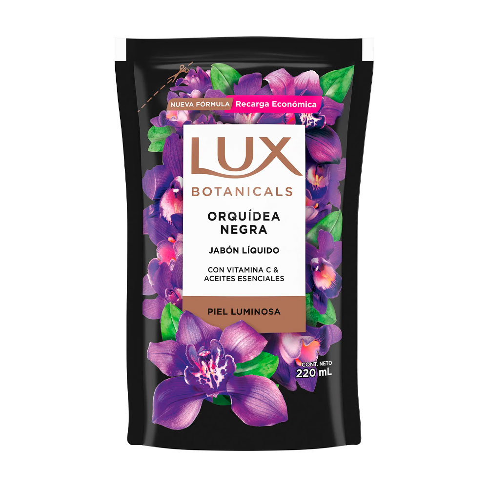 LUX JABON LIQUIDO ORQUIDEA NEGRA 220ml RESPUESTO
