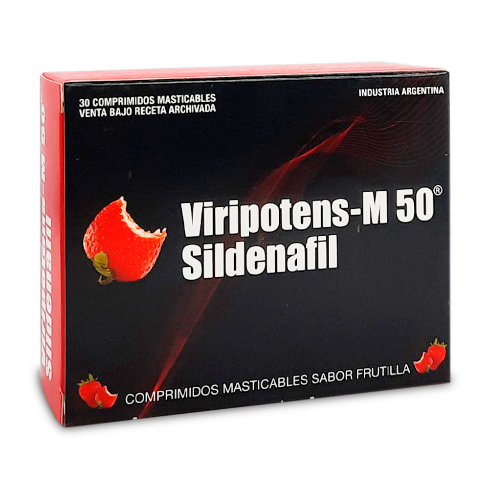 VIRIPOTENS M FRUTILLA 50MGx30C