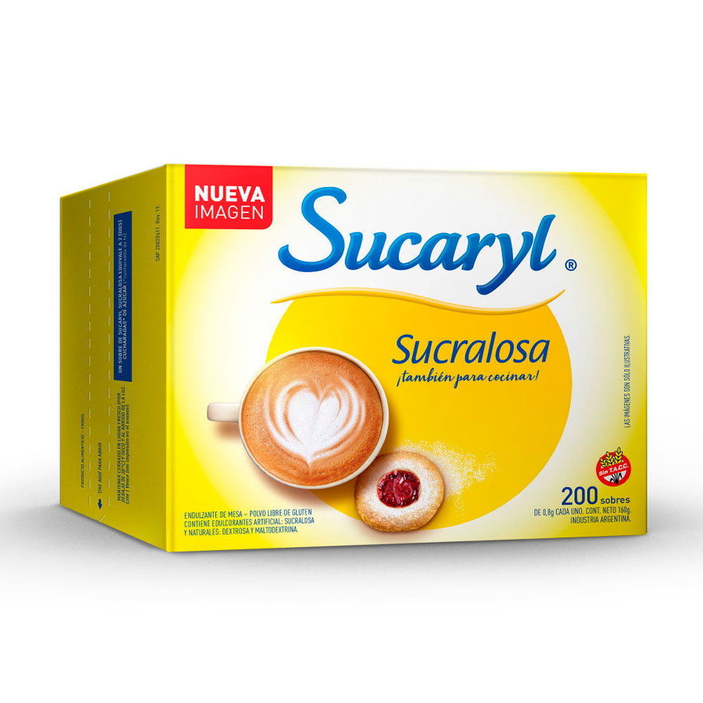 SUCARYL SUCRALOSA SOBRES 200un