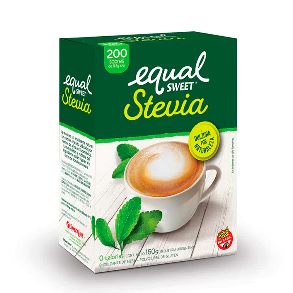 EQUALSWEET STEVIA SOBRES 200un