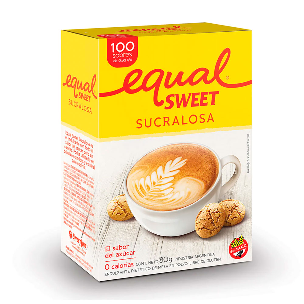 EQUALSWEET SUCRALOSA SOBRES 100un