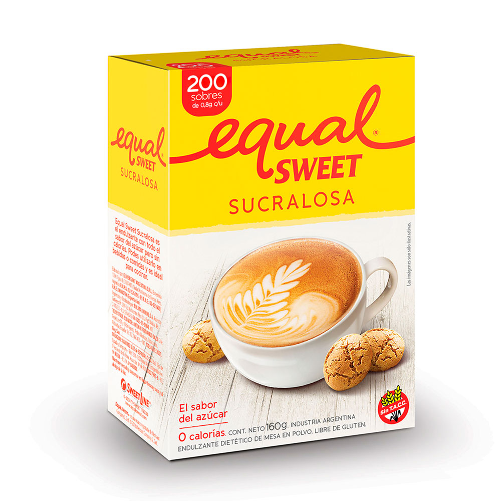 EQUALSWEET SUCRALOSA SOBRES 200un