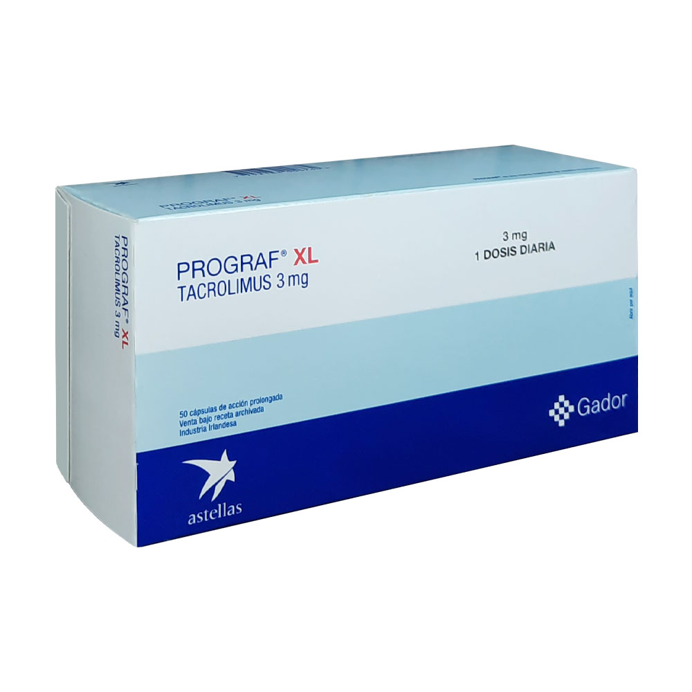 PROGRAF XL 3 MG.X 50 CAPS.