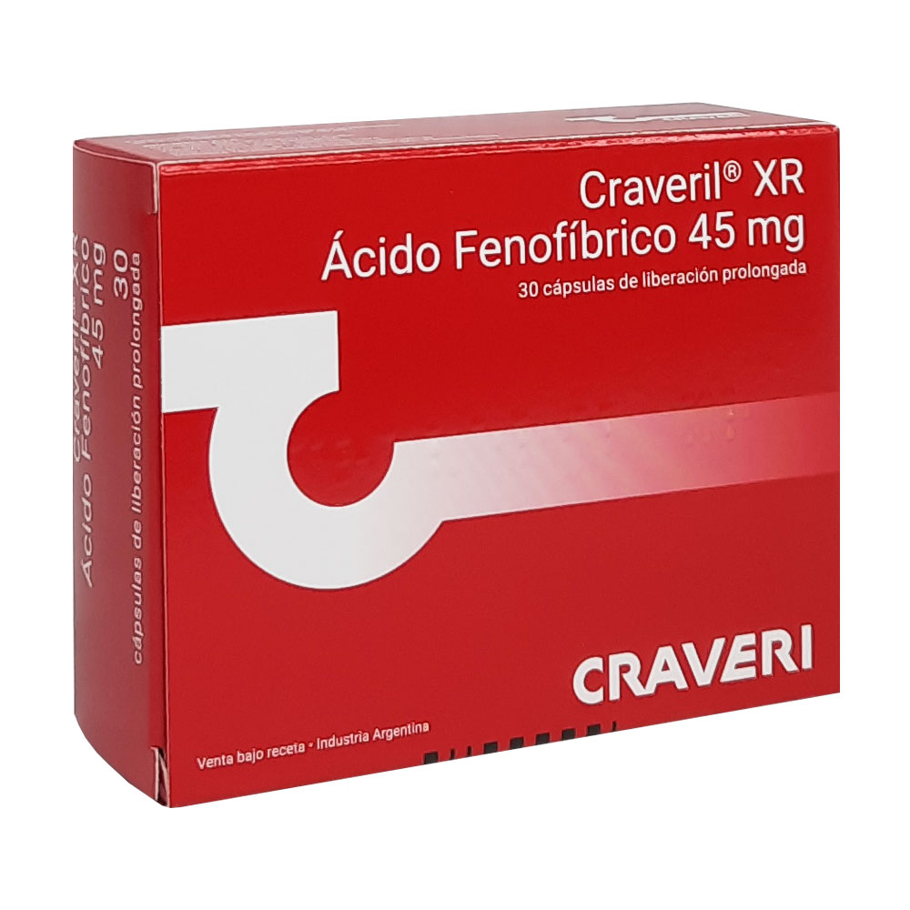 CRAVERIL XR 45 MG.X 30 CAPS