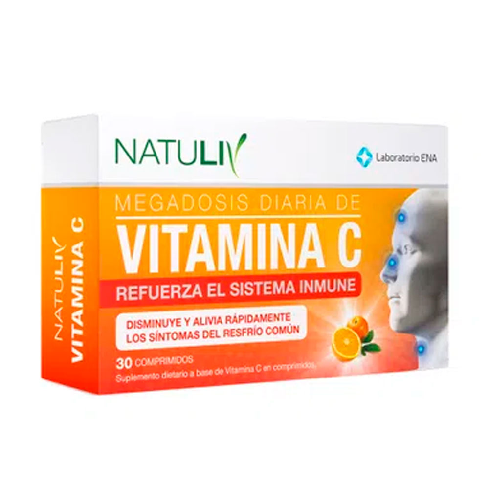 NATULIV VITAMINA C x 30 COMPRIMIDOS