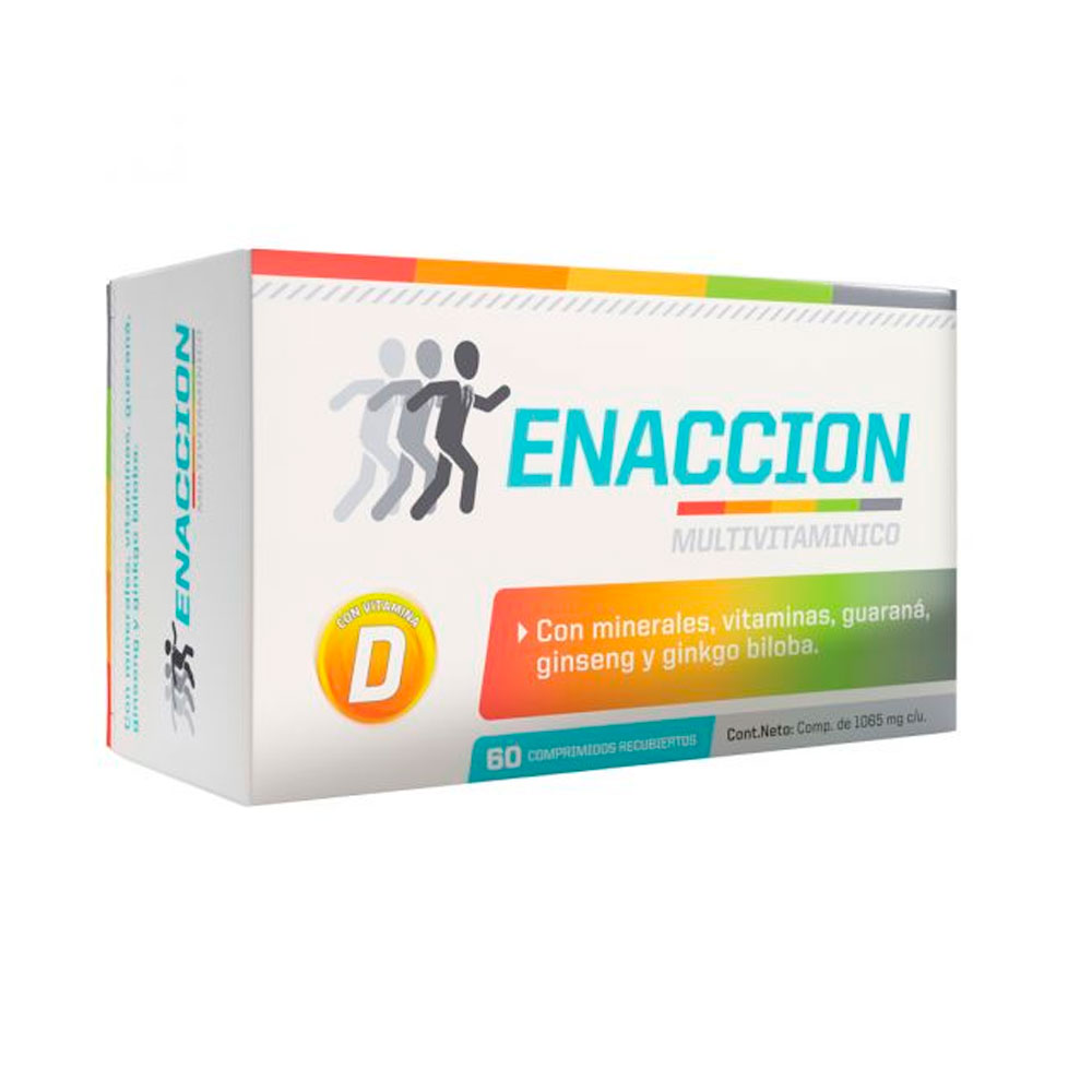 ENACCION MULTIVITAMINICO VIT.D X 60 COMPRIMIDOS
