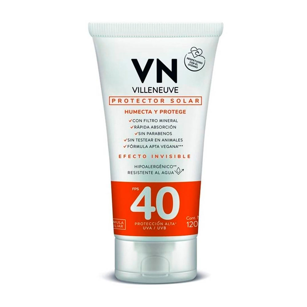 VILLENEUVE SOLAR FPS40 POMO EFECT.INVISIBLE 120ml