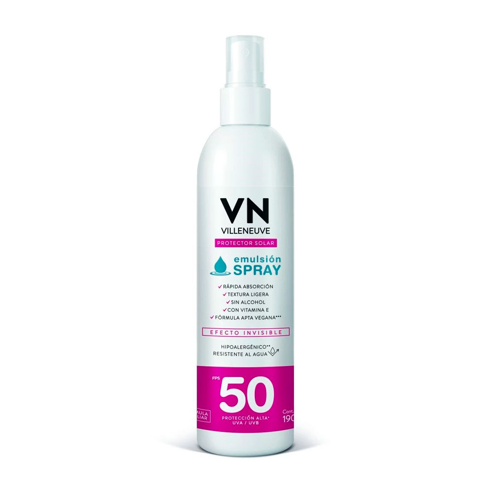 VILLENEUVE SOLAR FPS50 SPRAY EMULSION 190ml