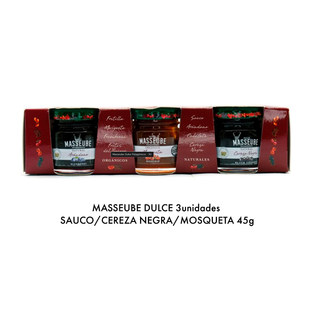 MASSEUBE DULCE 3un SAUCO/CEREZA NEGRA/MOSQUETA 45g