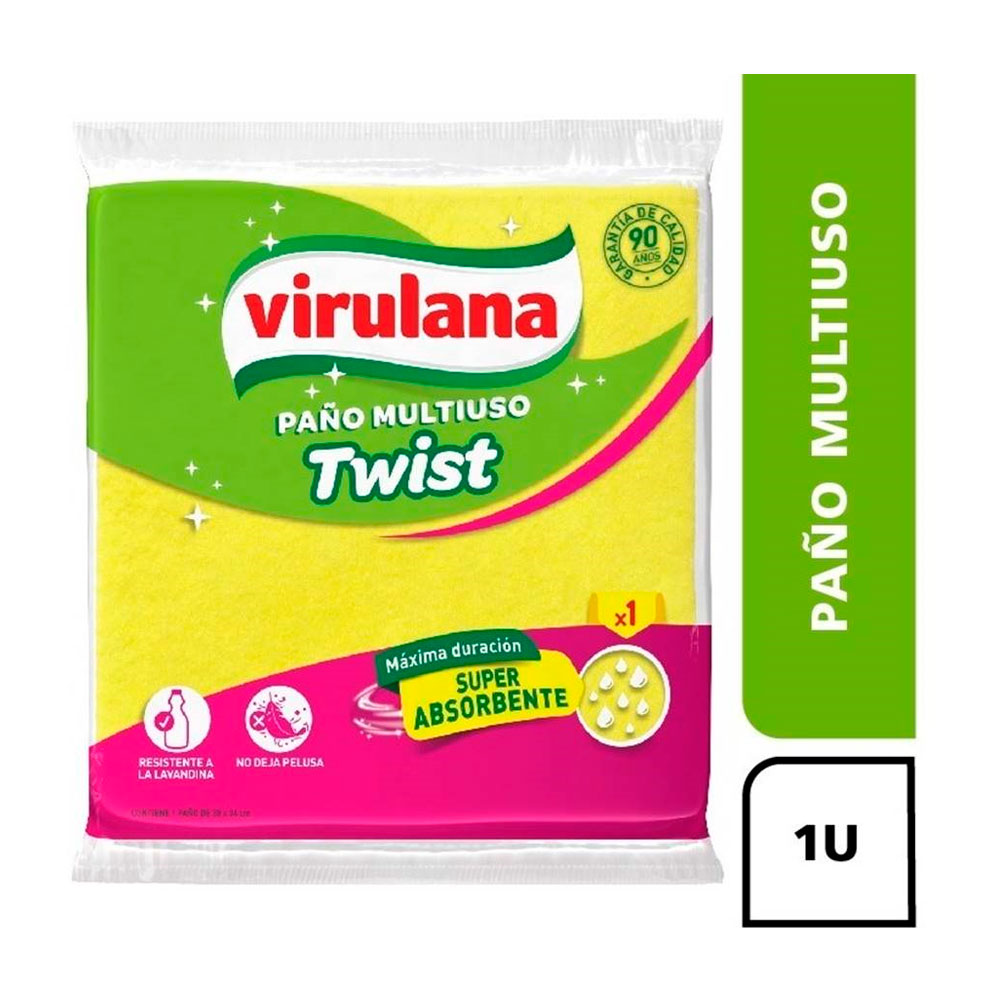 VIRULANA PAÑO TWIST MULTIUSO 38cm x 36cm