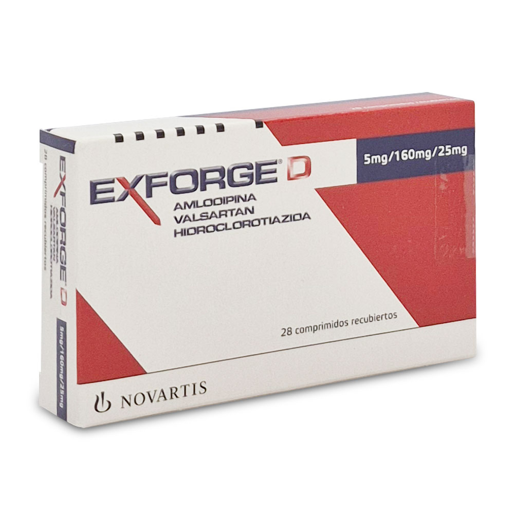 EXFORGE D 5/160/25 MG.X 28 CM